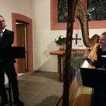 Vom Barock zur Mozartzeit mit Maximilian Randlinger (Flöte) und Irene Fenninger (Harfe) in der Evangel. Kirche Prüm (c) Sabine Krösser